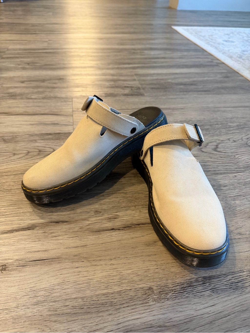 Dr. Marten Brookline Mule Suede Slingback In Taupe